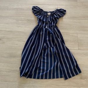 This is an iris and ivy striped dress this dress was made in the Philippines